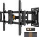 Support mural pivotant inclinable pour téléviseur plat et incurvé de 42 à 86 pouces - Support TV max. VESA 600x400mm jusqu'à 60kg