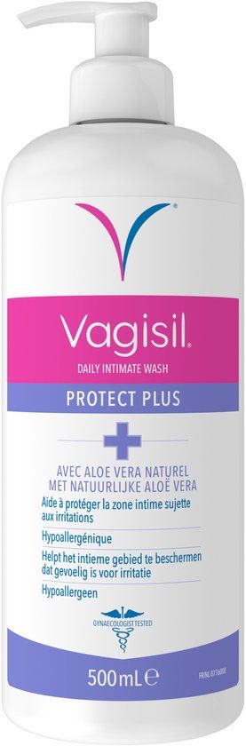 Vagisil Protect Plus Intieme Wasgel – Dagelijkse Intieme Verzorging voor Vrouwen – Helpt Beschermen tegen Geurtjes en Irritatie – pH Gebalanceerd – 500 ml