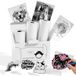 Phomemo Papier thermique auto-adhésif 50 mm x 3,5 m Papier autocollant pour imprimante mini T02/Q02E/M02X/M02L, Scrapbooking, Photos, Notes, Étiquettes - 3 rouleaux au total - blanc
