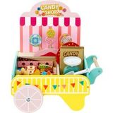 LUPILU Houten ijswagen of snoepwinkel, met accessoires