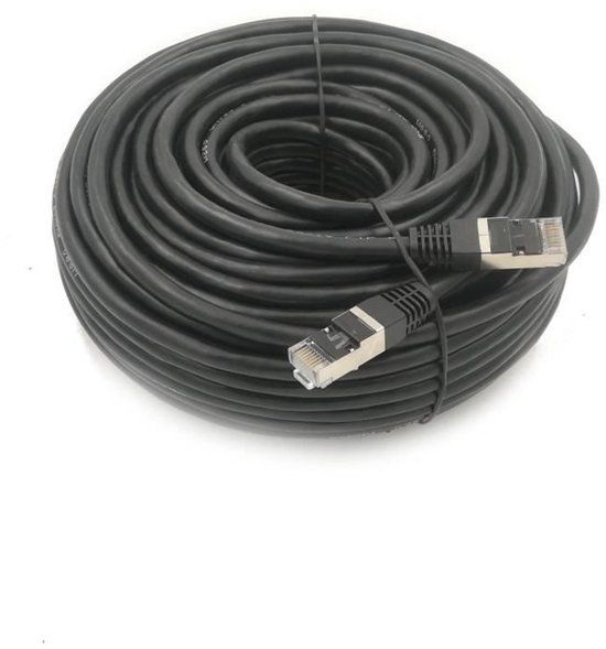 LINEAIRE Cat.6 RJ45 kabel afgeschermd 20 m zwart