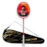 HUNDRED Powertek 2000 PRO Graphite Strung Badminton Racket with Full Racket Cover