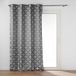 Douceur d'Intérieur Ösenvorhang Caelia 140 x 260 cm grijs jacquard