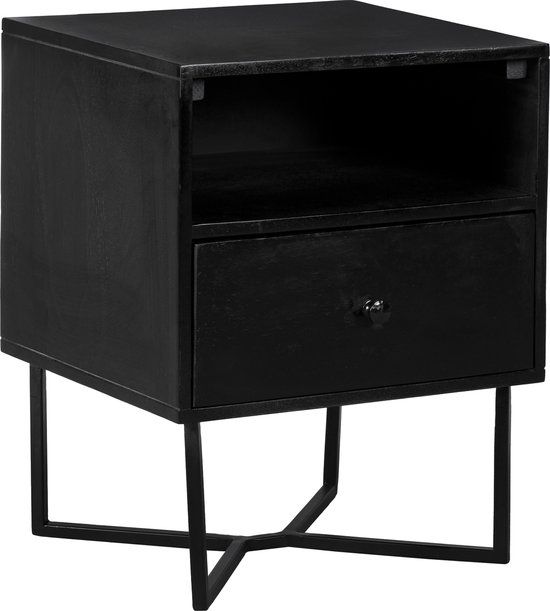 Lewis & Loft Nachtkastje Lot - FSC® mangohout - Zwart