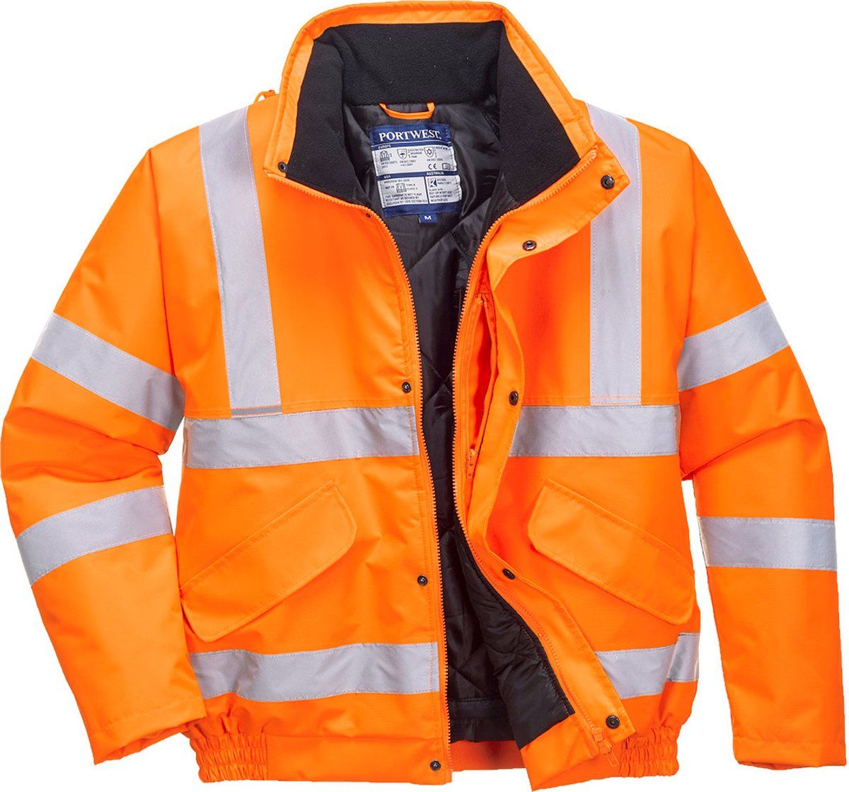 Portwest RT32 Winterjas, waterdicht, reflecterend, hoge zichtbaarheid, oranje, M