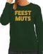 Bellatio Decorations foute kersttrui/sweater dames - groen - glitter goud - XL