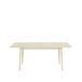 Stolab Table Miss Holly 235x100 cm bouleau laqué mat clair, 2 rallonges