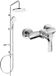 Mexen Erik set de douche avec système de douche Sabre et robinet, chrome