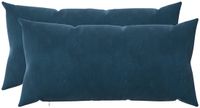 vidaXL Taie d'oreiller HEERLEN Bleu 40 x 70 cm Velours