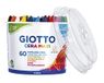 GIOTTO Cera Maxi waskrijt, 60 stuks, wasbaar, 5 x 12 verschillende kleuren, ideaal voor feestjes en scholen
