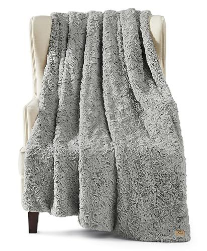 UGG Adalee Faux Fur Reversible Accent Throw Blanket - Cozy & Plush