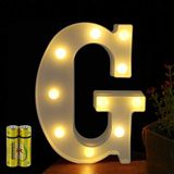 HONPHIER® letterverlichting, alfabetlamp, led, letterverlichting, letterlamp, verlichte letters, nachtverlichting, decoratie voor verjaardagsfeestje, bruiloft, kinderkamer (G)