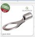 Quadrios 23C515 Ringkabelschoen Dwarsdoorsnede (max.): 6 mm² Schachtdiameter: 10.5 mm Ongeïsoleerd 100 stuk(s)