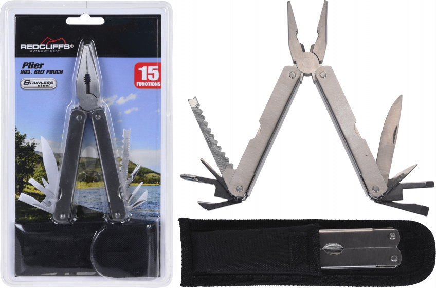 Redcliffs Multitool grijs/zwart 26 x 15 x 2 cm 1 stuk