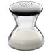 WMF Wagenfeld Max en Moritz, zoutvaatje, 4,5 cm, glas, Cromargan roestvrij staal, gematteerd, vaatwasmachinebestendig