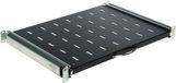 Stalflex Uittrekbare Plank - 19 Inch RACK - 1U - Zwart