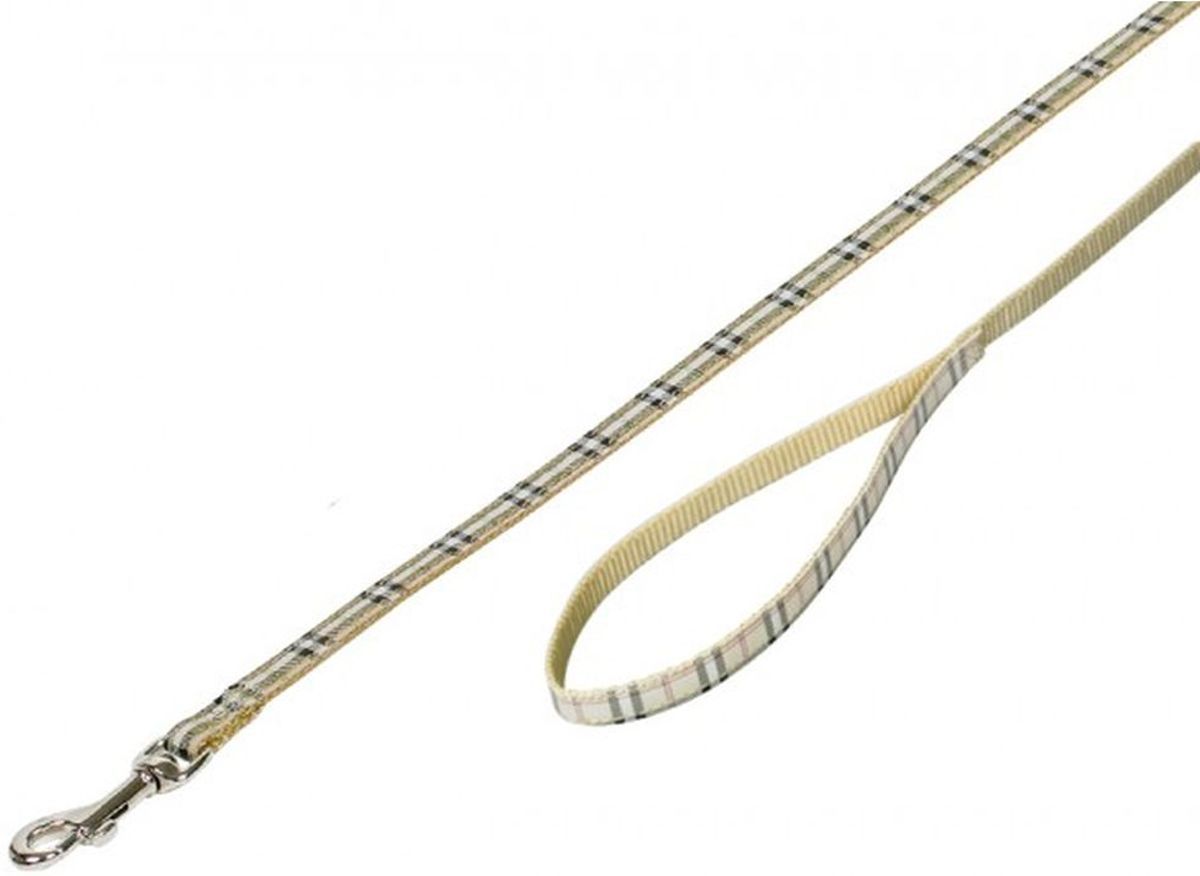 Nobby lijn geruit beige 1 x 120 cm - 1 st