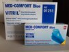 Med-comfort blue vitril handschoenen maat S - 100 stuks