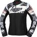 IXS Rapid-STX 2.1 Graphic, veste textile imperméable pour femmes, couleur: Noir/Gris/Gris Clair, taille: XL