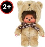 Bandai Monchhichi Teddybeer Knuffel - Iconische Aap Knuffel uit de jaren 80 - Superzachte Knuffels 20 cm voor Kinderen en Volwassenen - Beertje - Kinderspeelgoed 2 Jaar en + - SE203963