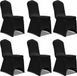 vidaXL Stoelhoes stretch zwart (6 stuks)