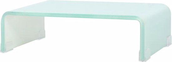 vidaXL TV-meubel/monitorverhoger 40x25x11 cm Glas Groen