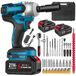 StarTech Borstelloze accu-slagmoersleutel - 380 Nm - 1,27 cm vierkantopname - Oplaadbaar - 2 accu's