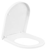 StarTech D-Shape Toilet Seat - Soft Close - Antibacterial Plastic - Quick Install - White