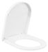 StarTech D-Shape Toilet Seat - Soft Close - Antibacterial Plastic - Quick Install - White