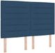 vidaXL Boxspringbed met matras met hoofdbord Blauw 190 x 140 cm Stof