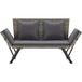 Banc de jardin Maison Exclusive avec coussins 176 cm gris osier