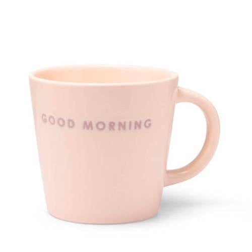 Vondels Cappuccino Mok GOOD MORNING Ecru (250 ml)
