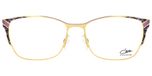 Cazal Lunettes De Vue Unisexe Doré Carrées 55mm
