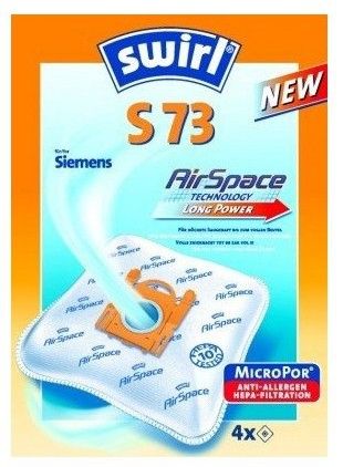 Swirl Siemens Swirl S 73 AirSpace stofzuiger accessoires wit