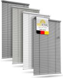 Sol Royal Aluminium Jaloezie Zonder Boren 90x220 cm incl. Klemsteunen – Aluminium Jaloezie Binnen voor Ramen 90 cm breed, 25 mm Lamellen – Privacy- & Zonwering – Zilver Mat – JA2
