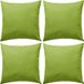 vidaXL Coussins d'extérieur 45x45 cm vert pomme 4 pièces