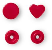 Prym ColorSnaps Hart drukknoop - Rood - 30 stuks