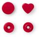 Prym ColorSnaps Hart drukknoop - Rood - 30 stuks