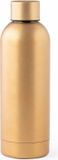Merkloos Thermosfles/Isoleerkan - RVS - 800 ml - goudkleurig metallic