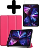 Hoesje voor iPad Pro 11 inch (2021) - Book Case - Donkerroze