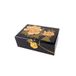lachineuse Sieradendoos met gouden pioenrozen bloemen