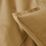 Bedlaken Essix - Première - Effen laken in katoen perkal 240x300 Sahara
