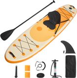 VEVOR Opblaasbaar Stand Up Paddle Board (304,8x83,8x15,2CM) Paddleboard met ééN Zitplaats, Complete Set Inclusief Pomp, Peddel, Vin, Rugzak, Enkelband en Riem, voor Tieners en Volwassenen