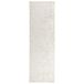 vidaXL - Tapijt - Crèmekleurig - 100 x 250 cm - 100% Polyester - 3 mm - Wasbaar