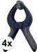 Ben Tools Kleine zeilklem / zeilclip 4 inch - 4 stuks - kunststof - dekzeil klemmen