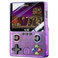SZSMART X6 Handheld Gameconsole met 3,5-inch scherm 2000 mAh batterij 32 GB - Paars