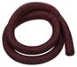 Gevlochten kabelbeschermingsbuis met sleuf, 38 mm, 1,5 meter, zwart/rood