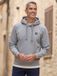 LERROS Sweat-hoodie, Maat S, Kleur PLATINUM GREY MELANGE