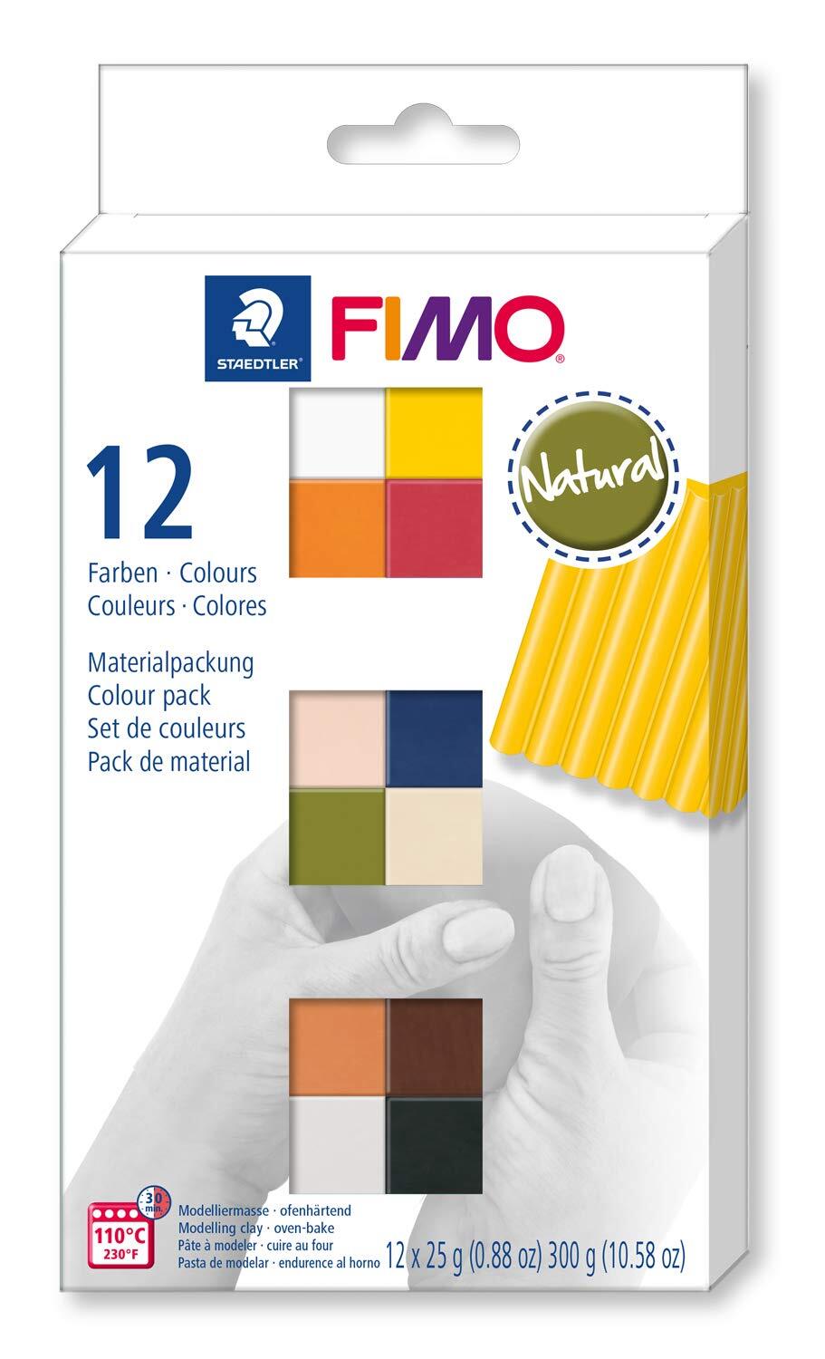 FIMO - STAEDTLER Fimo klei Modelleringspasta, Set Naturel kleuren.