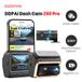 DDPAI Z60 Pro Dashcam 4K 3 Pouces DVR Voiture Double Caméra Avant et Arrière STARVIS 2 IMX678 et IMX622 60 FPS HDR AI-ISP Vision Nocturne WiFi 5 GHz GPS Support Mode Stationnement 24 H - 3 Canaux